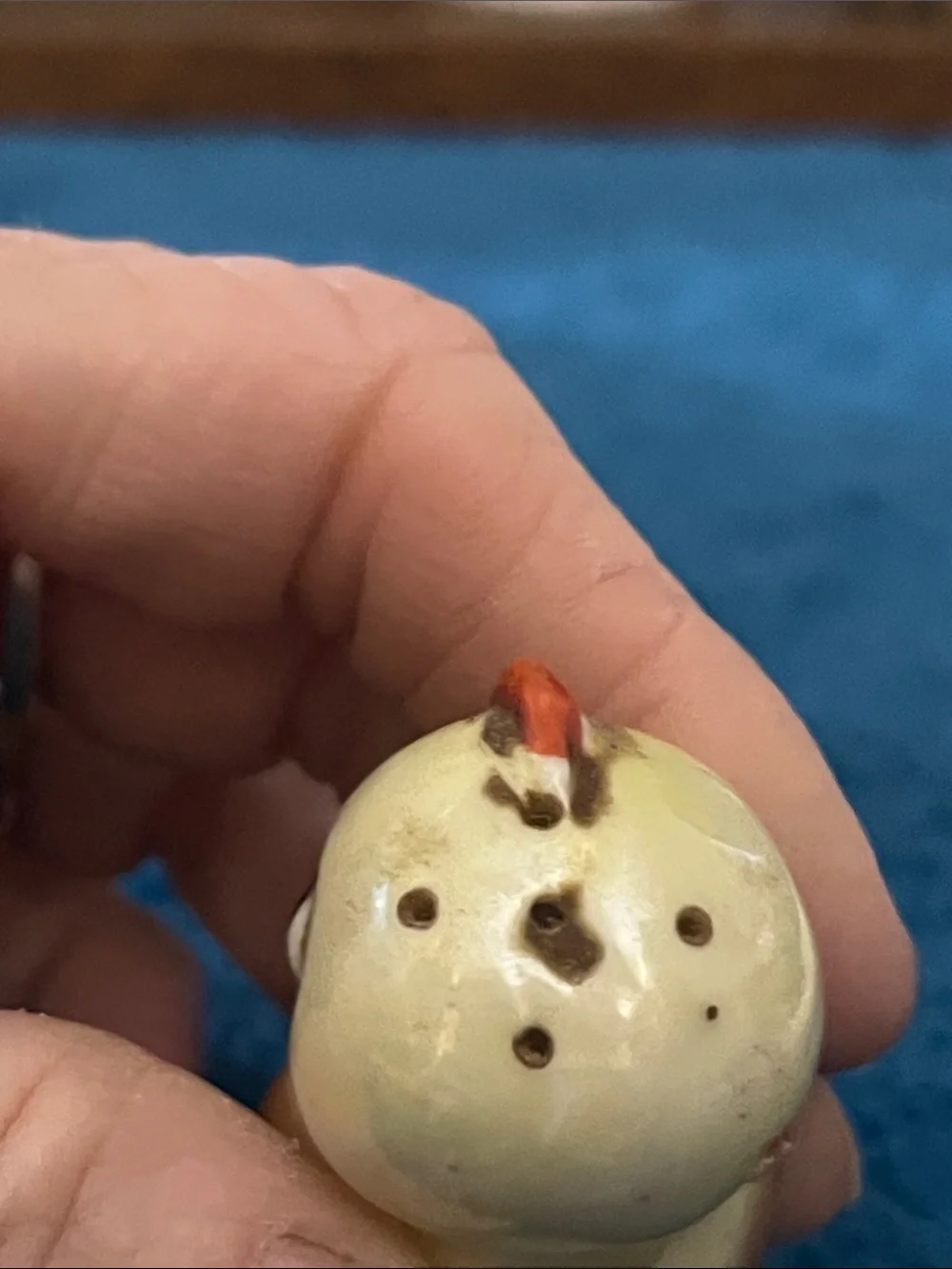 VTG hand painted porcelain Japanese Chick part of Salt Pepper Set 021